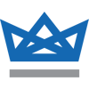 Ruler Logo - Blue Crown with Gray Bar Ruler Logo - Blue Crown with Gray Bar